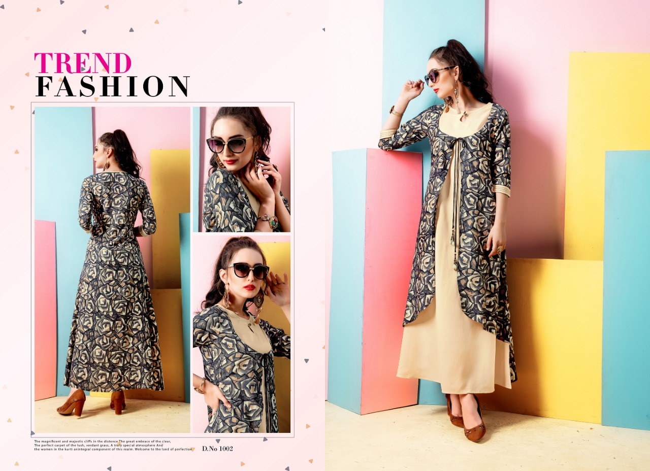 6 Color Mix Rayon Long Kurtis