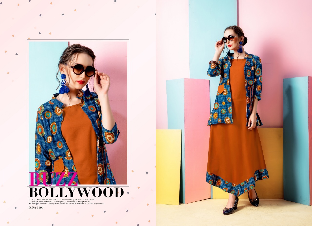6 Color Mix Rayon Long Kurtis