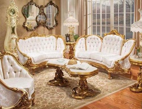 Golden Sofa Set