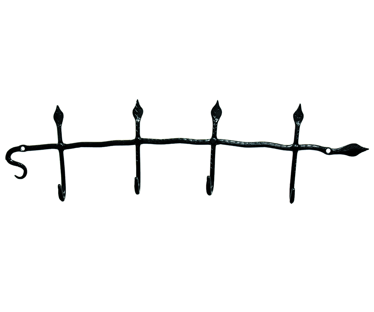 Deer Horn Wall Hook - Metal, 7.8x19x1.8 Inches | Antique Imitation, Easy To Install, Eco-friendly, Rust Proof, 15 Kg Capacity