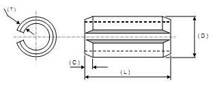 Metal Spring Dowels Din 1481