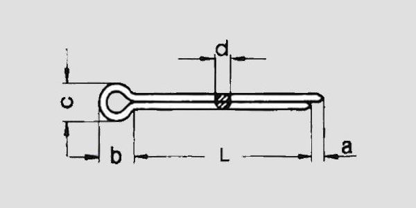 Metal Split Cotter Pins Din 94