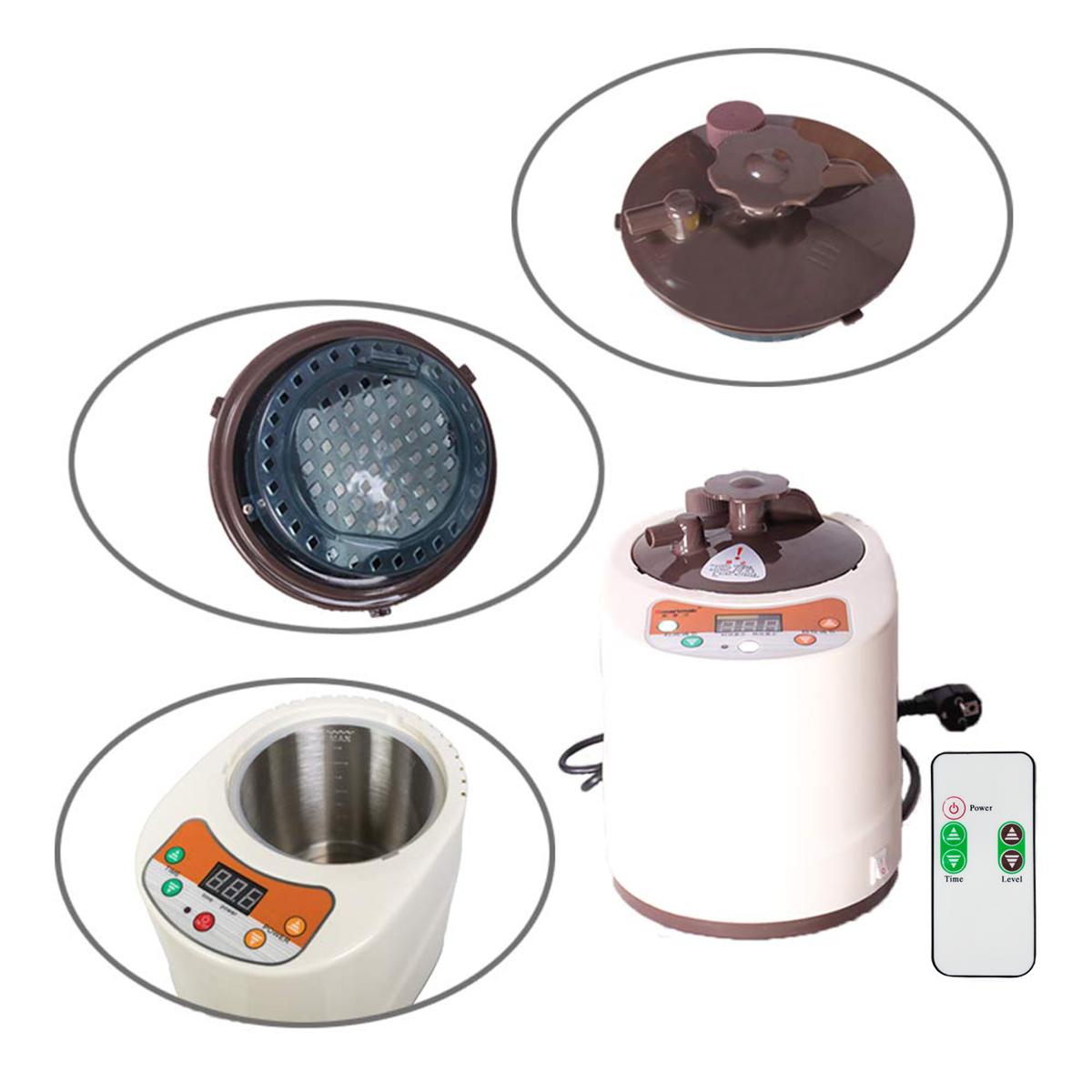 Remote Control Sauna Steamer Herbal Steam Pot Dimension(l*w*h): 26x22x26 Inch (In)