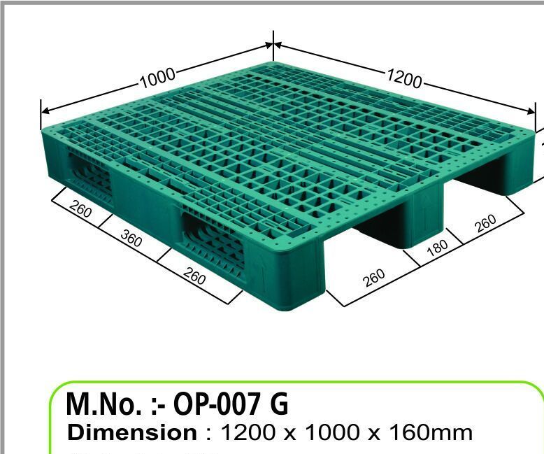 Blue Plastic Pallets For Exports