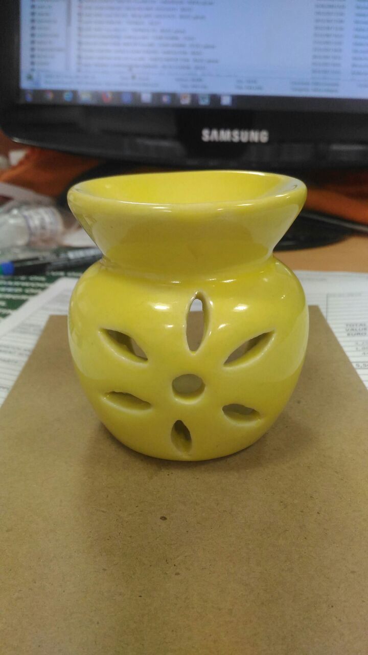 Ceramic Candle Diffuser - Single Cavity Design | Customizable Ceramic Finish For All Aromatherapy Needs, Easy To Clean, Durable