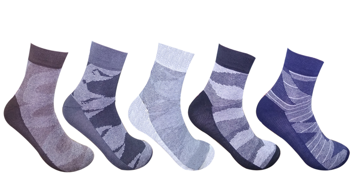Men's Cotton Solid Ankle Socks - 80% Fine Pure Cotton, Size 7-11, Multicolored Design | All Season Comfort & Stylish Match With Trousers