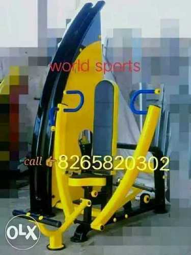 Leg Curl Machine - Steel Frame, Manual Operation | Leather Seat, Adjustable Ergonomics, Vibrant Yellow Finish