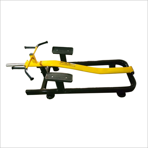 Calf Machine - Mild Steel, 2-5 Feet Height | Durable, Manual Gym Equipment in Vibrant Yellow