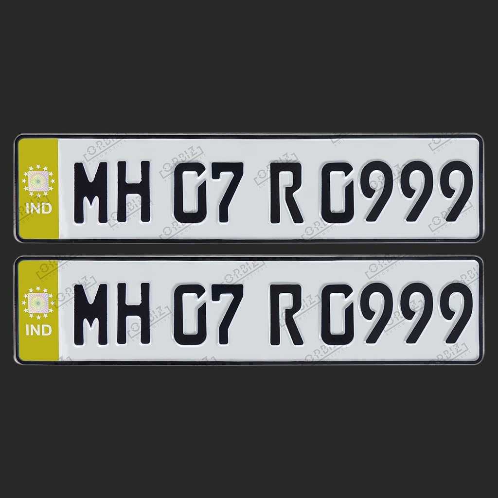Aluminium Car Number Plate Design