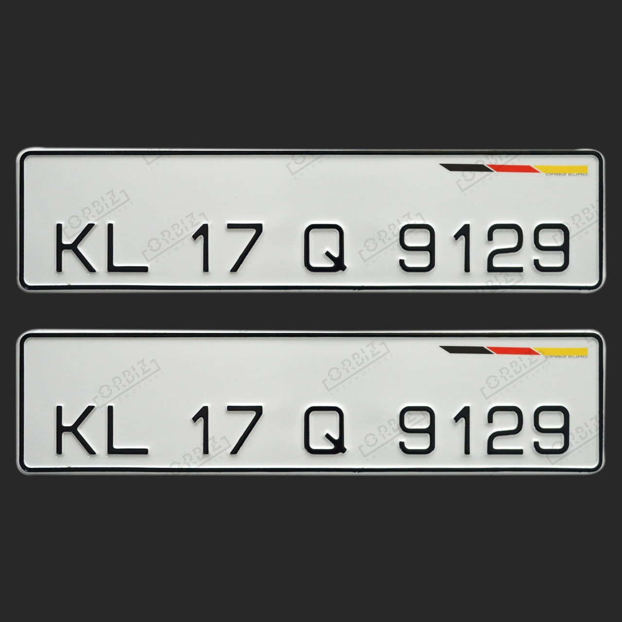 Aluminium Car Number Plate Design