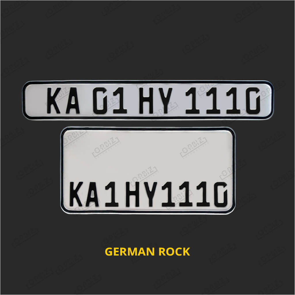 Aluminium Bike Number Plate Design
