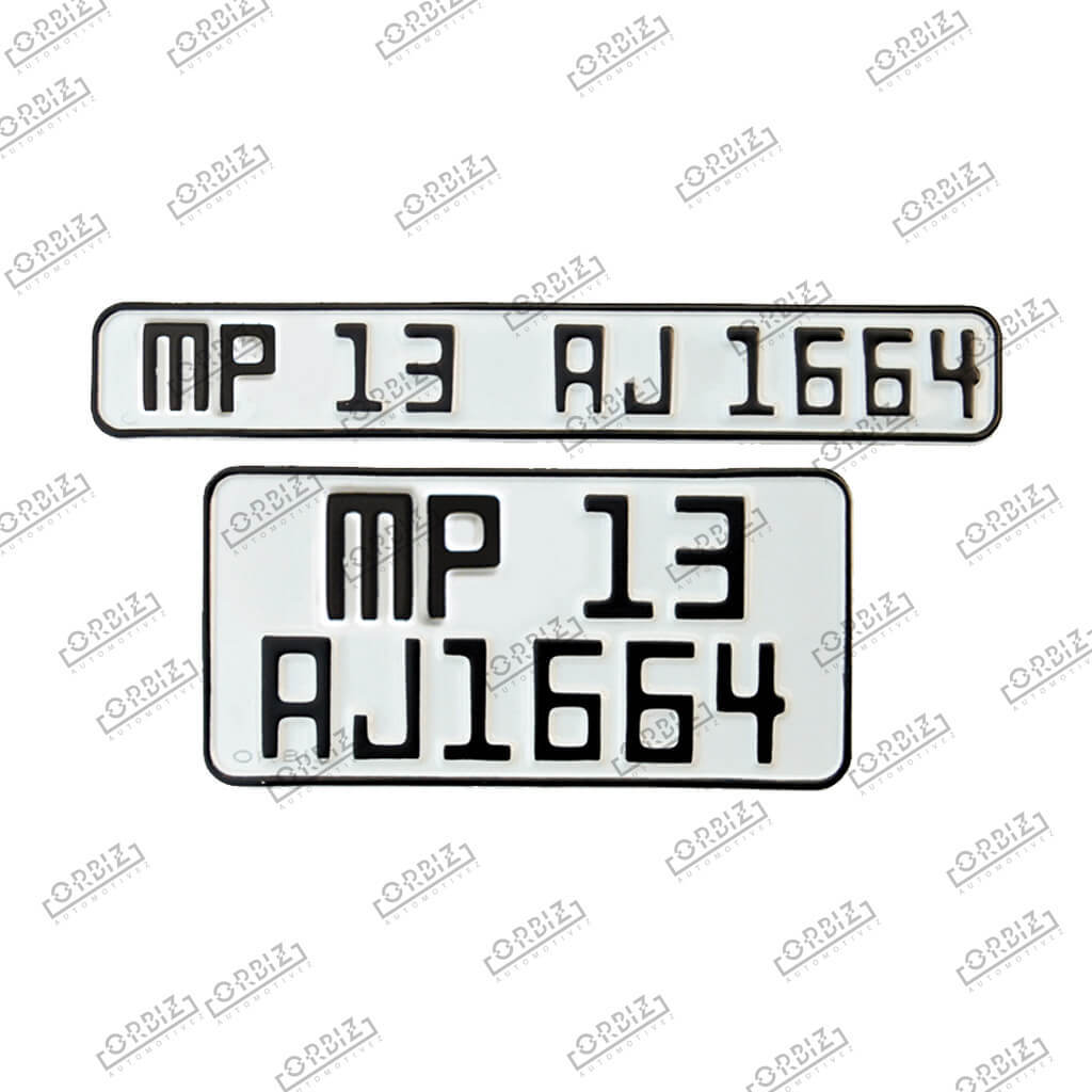 Aluminium Bike Number Plate Design
