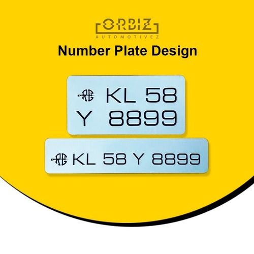 Aluminium Bike Number Plate