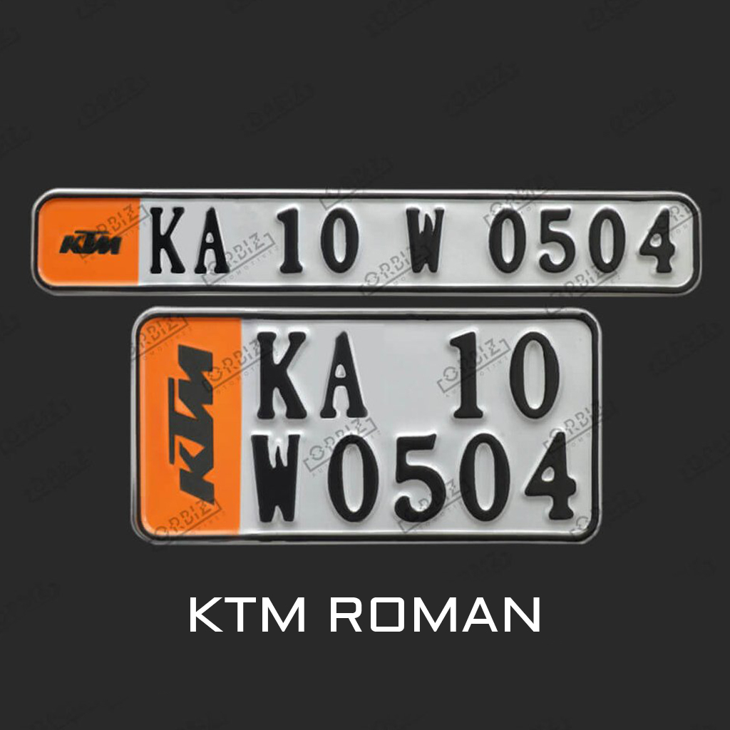 Ktm Number Plate Warranty: 1year