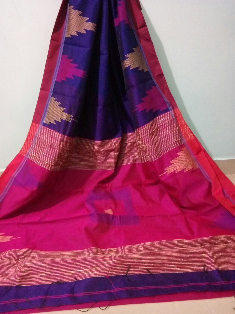 All Colours Avl Handloom Tample Border Saree