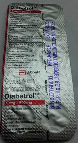 Glyouride Metformin Hydrocloride Tablets General Medicines