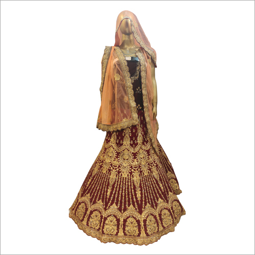 Mehroom Embroidered Bridal Lehenga Choli