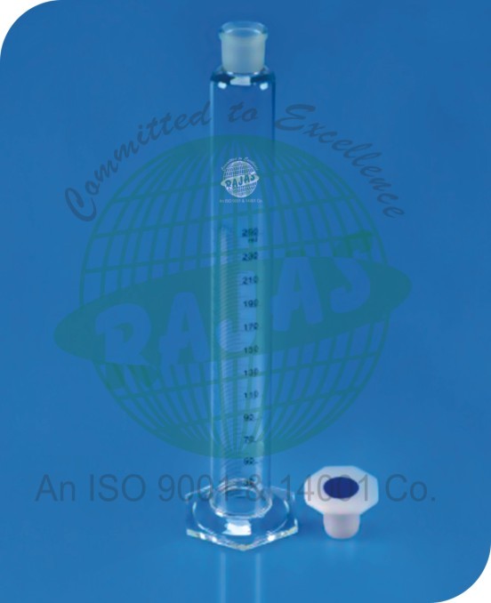 Measuring Cylinder - Borosilicate 3.3 Glass, Hexagonal Base, 10 To 2000 Ml Capacity | Transparent And Amber Options, Class A With Individual Lot Certificate
