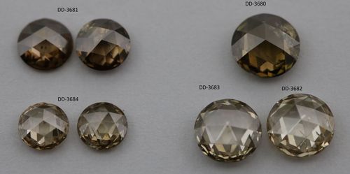 Brown Rose Cut Diamond Diamond Carat: 3.26 Carat