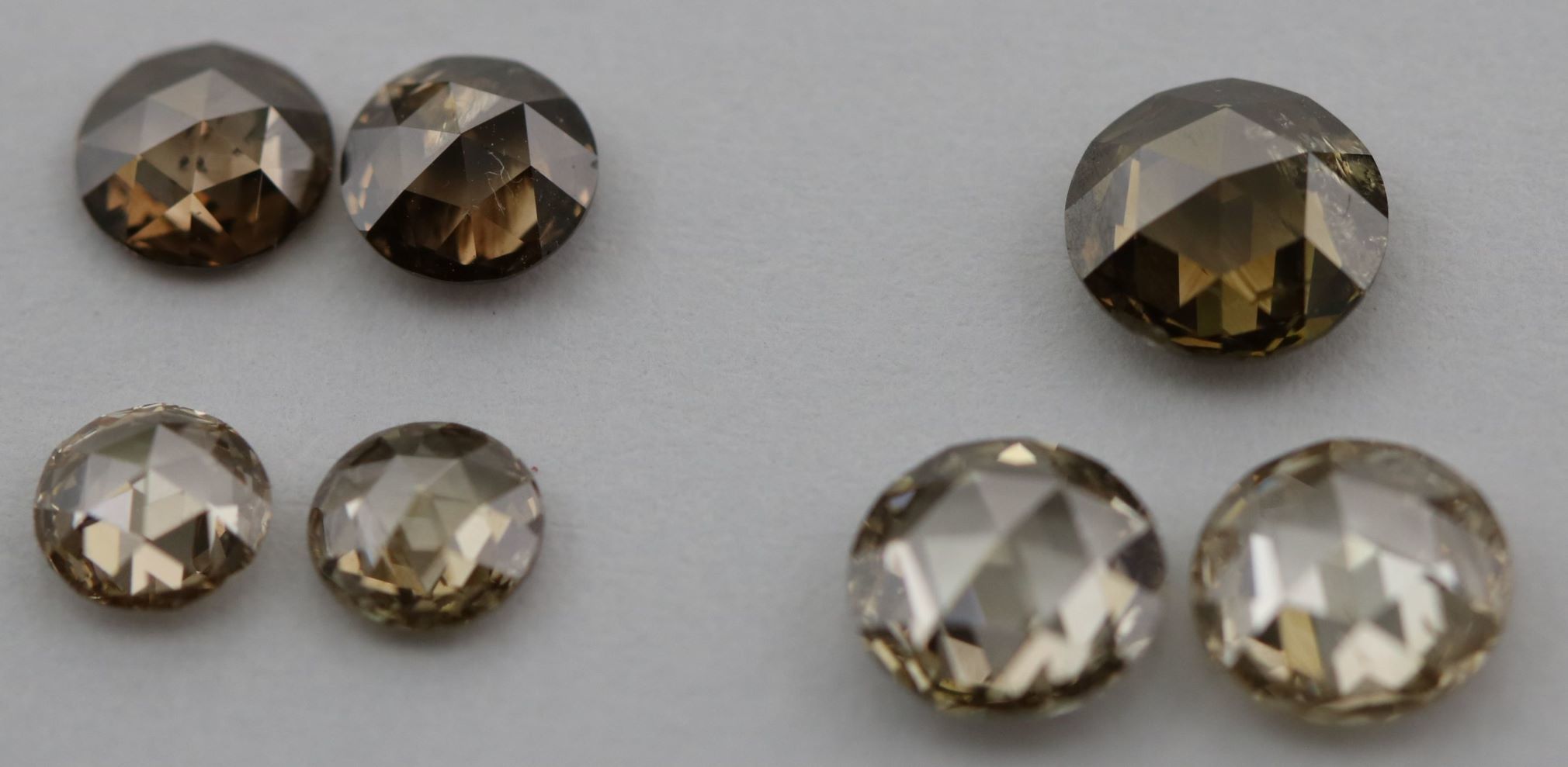 Brown Rose-cut Diamonds - 3.26 Carat, Si2 Clarity Quality With Rich Brown Hue