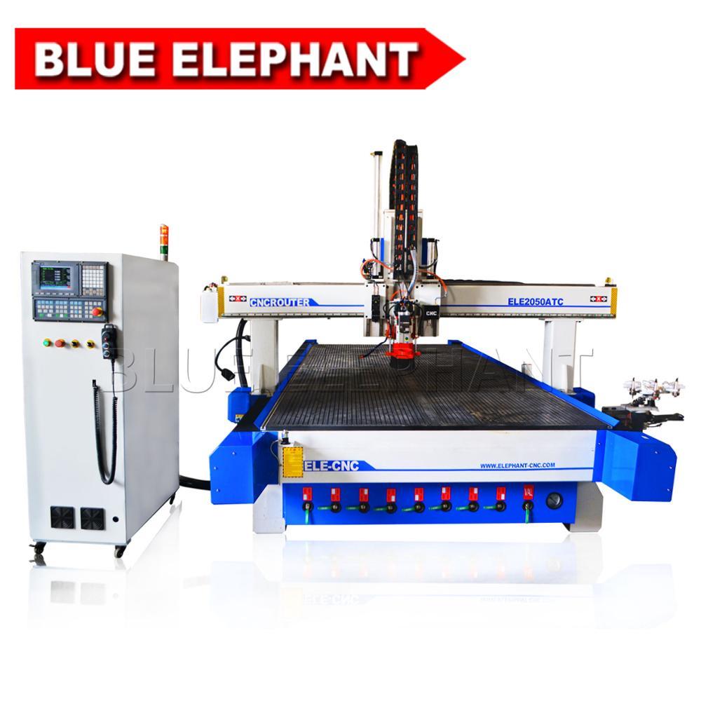 Blue 2050 Atc Cnc Oscillating Knife Cutting Machine For Acrylic