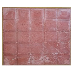 Red Parking Tile - Ceramic, 12 x 12 Inch | Damage-Proof, Easy Maintenance, Smooth Finish, Unique Designs for Domestic and Commercial Use