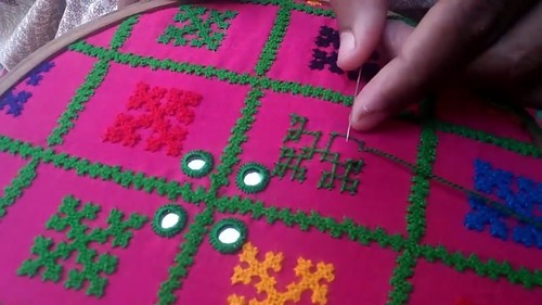 टका भारत एम्ब्रॉयडरी वर्क/ टका भारत एम्ब्रॉयडरी फैब्रिक