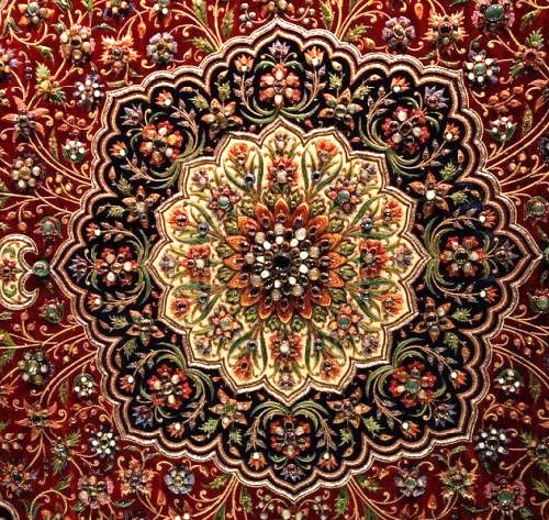 ज़रदोसी एम्ब्रॉयडरी फ़ैब्रिक/ज़रदोज़ी वर्क फ़ैब्रिक