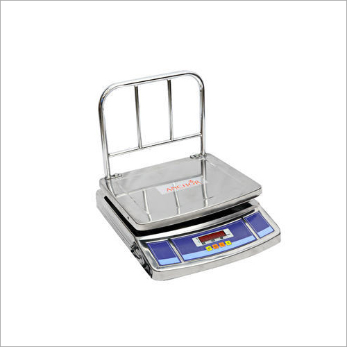 Retail Table Top Weighing Scale - Plastic Material, 50kg To 100kg Capacity | Led Display, Precision Load Cell, Inbuilt Battery Backup