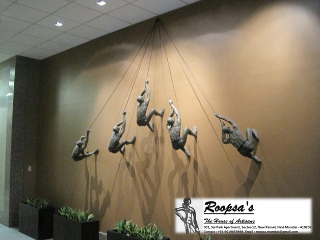 Frp Climbing Man Mural