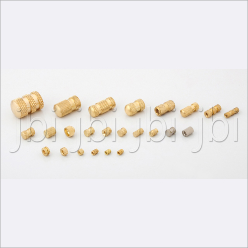 Brass Knurling Inserts - Polished Male Round Brass | Durable Material, Ideal for Secure Fit in Mechanical Applications