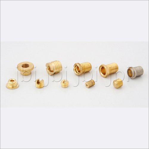 Moulding Inserts - Polished Brass, Round Shape | Female Connection for Secure Fittings