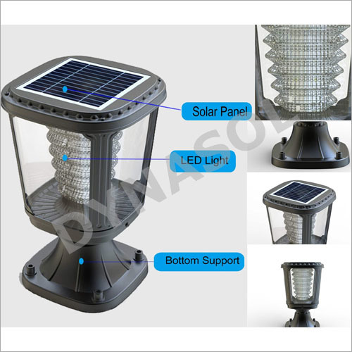100 Lumens Fully Automatic All-in-one Led Solar Garden Post Light