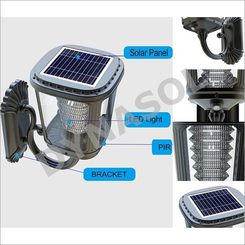 400 Lumens Fully Automatic All-in-one Led Solar Garden Wall Light