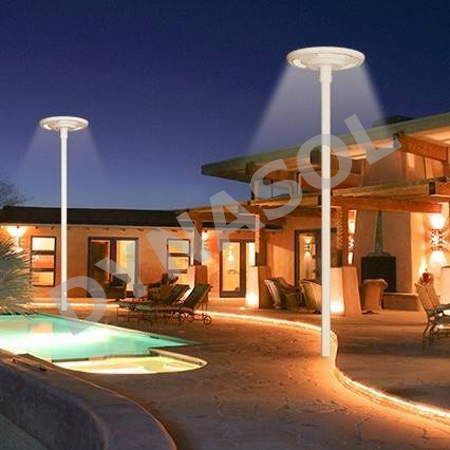 1500 Lumens Fully Automatic Remote Controlled All-in-one Led Solar Courtyard/landscape Light