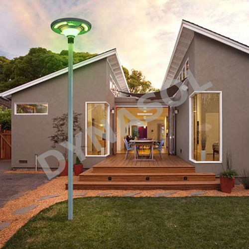 1800 Lumens Fully Automatic Remote Controlled & Colored All-in-one Led Solar Courtyard/landscape Light
