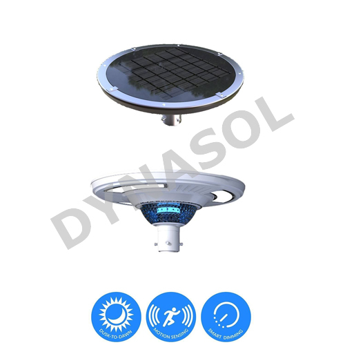1800 Lumens Fully Automatic Remote Controlled & Colored All-in-one Led Solar Courtyard/landscape Light