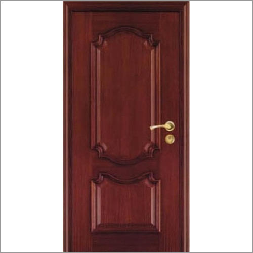 Pressed Steel Door - Polished Finish, Customizable Dimensions, Elegant Red Color, Easy Installation, Stain and Scratch Resistant, Brass Handle