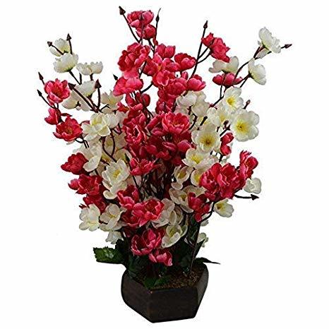 Artificial Flowers - Plastic, Height: 20 Cm, Mixed Colours | Realistic Look, Maintenance Free, Ideal For Home And Office Decoration