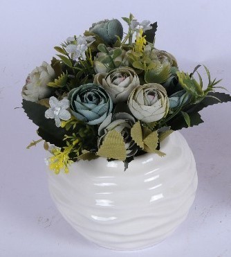 Artificial Flowers - Plastic, Height: 20 Cm, Mixed Colours | Realistic Look, Maintenance Free, Ideal For Home And Office Decoration