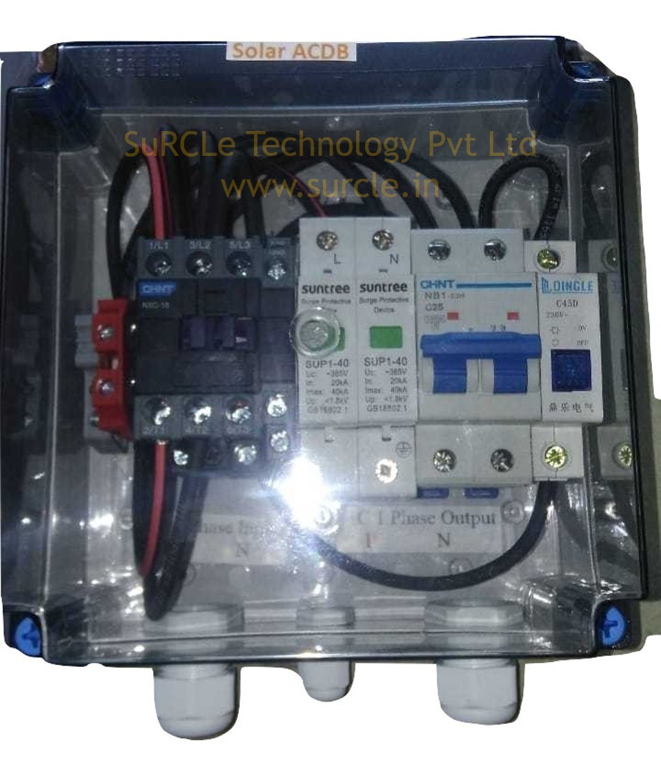 Xlpe Surcle Solar Single Phase 5 Kva , 230 V Acdb With Indicator, Reverse Protection