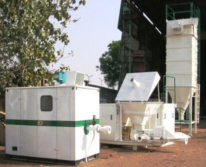 साउंडप्रूफ केबिन के साथ सीमेंट स्क्रू पंप