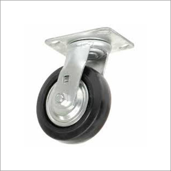 Medium Duty Casters - Mild Steel & Rubber, 5-45mm Width | Galvanized Finish for Trolley Usage