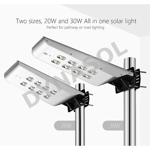 2000/3000 Lumens Mini Series Fully Automatic Remote Controlled All-in-one Led Solar Street Light