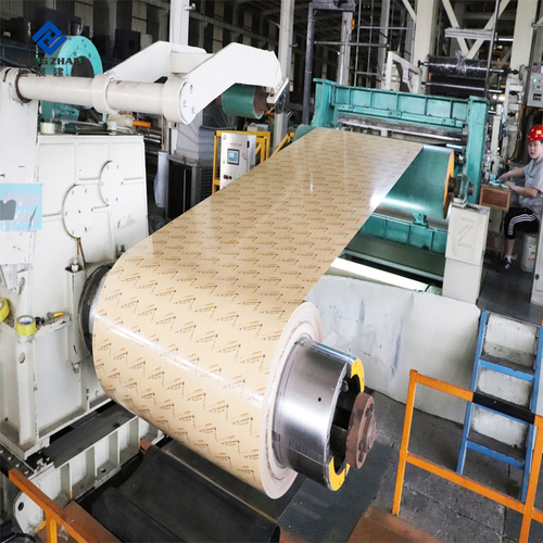 Oem Ral Wood Marble Brick Camoufalge Polyester Pe Aluminum Gutter Coil
