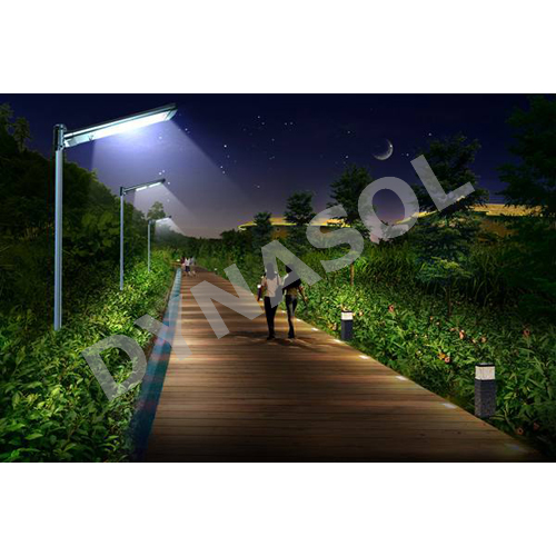3000 Lumens Fully Automatic Remote Controlled All-in-one Led Solar Street Light