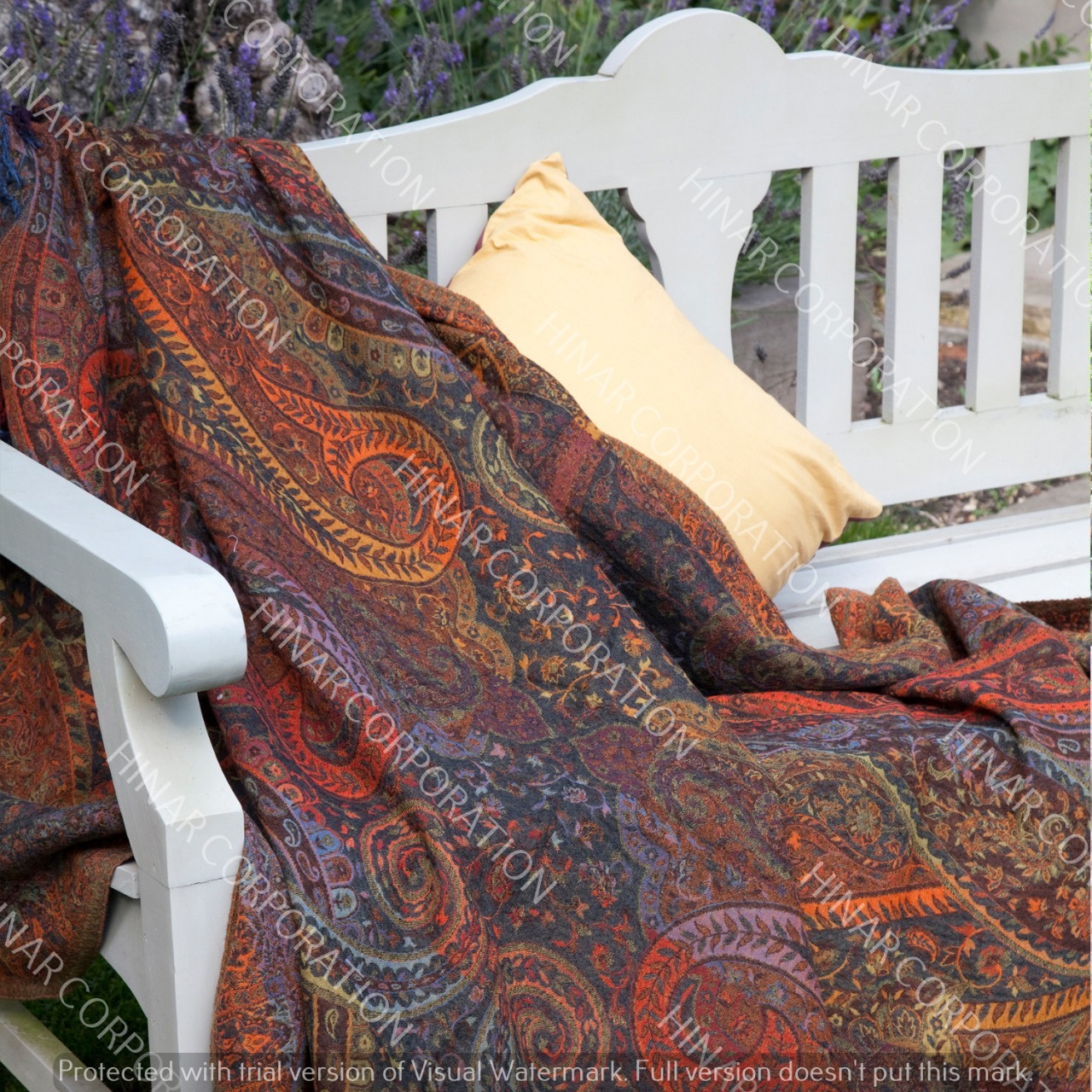 Woolen Throw Blanket Length: 96" Inch (In)