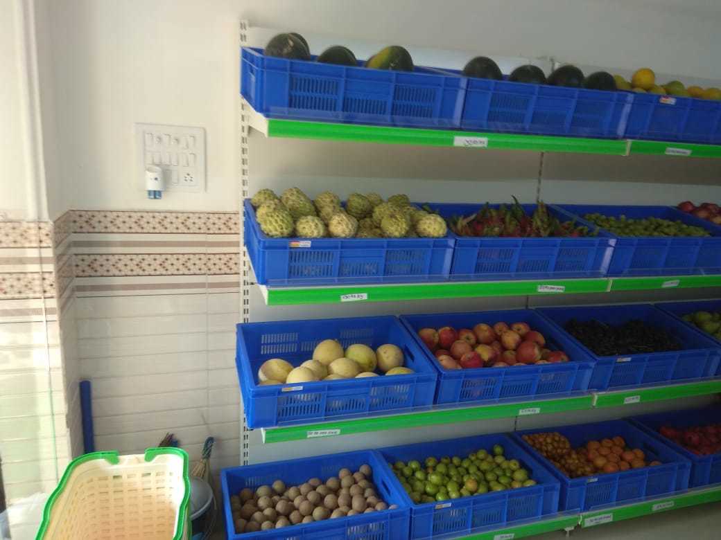 Fruit Rack - Heavy Duty Double Sided 3/4 Layered Design | Long Lasting Powder Coated Finish, Customizable Sizes