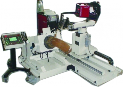 White And Black Elbow To Flange Welding Stations