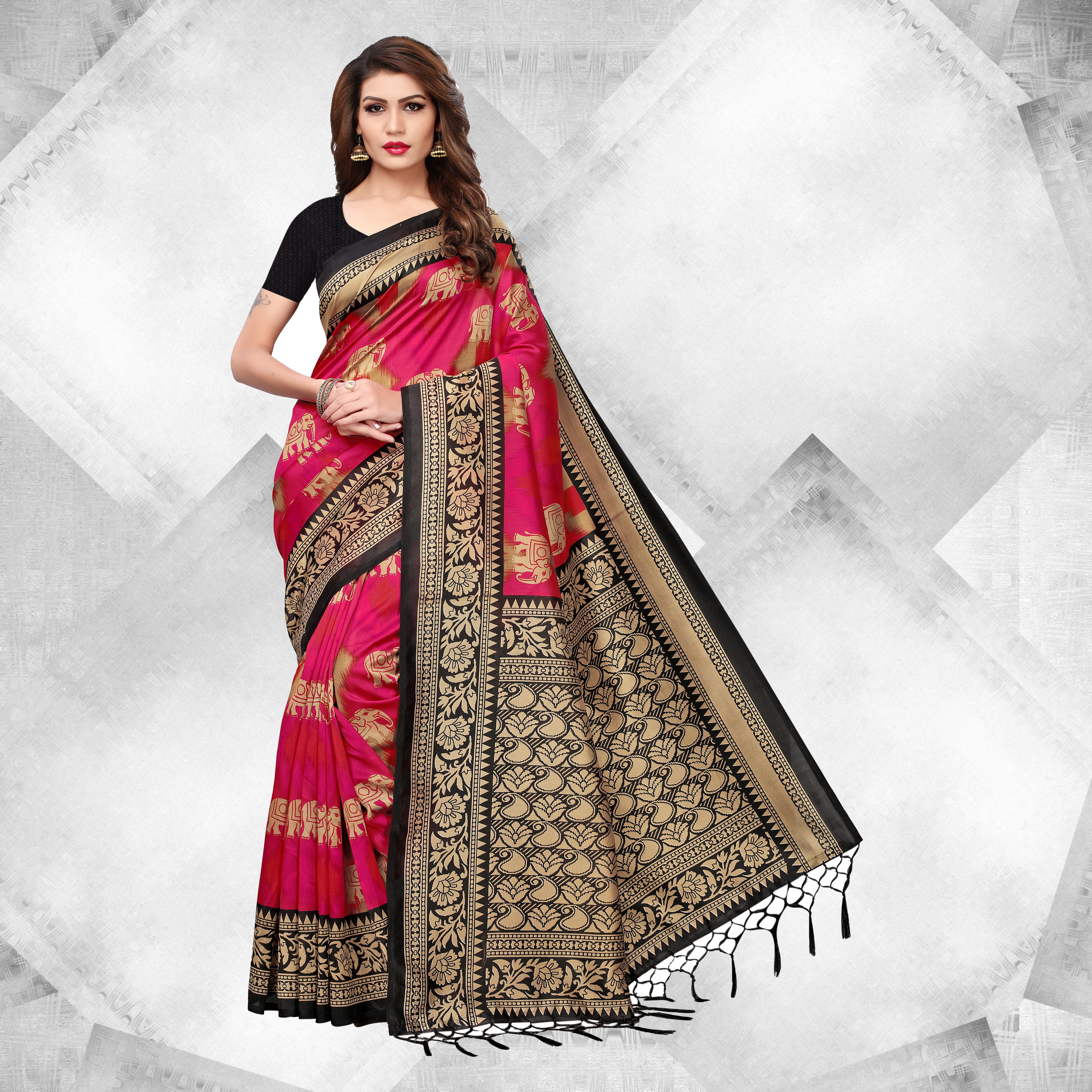 Multi Color Stylish Party Wear Mysore Silk Saree
